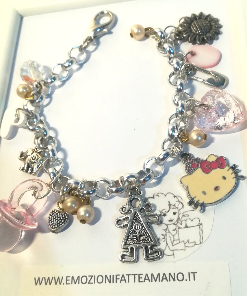 Bracciale Kitty Bolo In Oro Giallo Massiccio 14 Carati, Bracciale Con Iniziale Personalizzabile E Chiusura Regolabile, Per Amanti Dei Gatti, Regalo Per Ragazza O Donna. - Italia