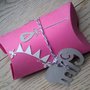 pillow scatoline in cartoncino color rosa