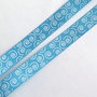 1 yard Nastro grosgrain SPIRALE  AZZURRO   NA43