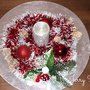 Centrotavola natalizio con candela personalizzato 