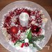 Centrotavola natalizio con candela personalizzato 