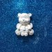 Orsetto - orso con carrozzina in gesso ceramico profumato per fai da te