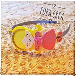 2 Cerchietti Principessa Con Treccia Lunga – Lilla Con Fiore E Azzurro, Antiscivolo, Per Cosplay E Compleanno