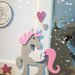 Cornice porta foto in legno Unicorno stelle cuori glitter. Personalizzabile. Regalo Nascita Compleanno