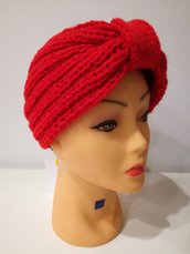 cappello di lana modello turbante