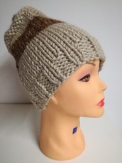 cappello in lana a righe
