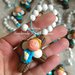 Bomboniera Comunione rosario personalizzata bimbo