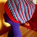 Blue and Red Spiral Hat
