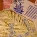 collana con perline trasparenti e cristalli di Boemia azzurri