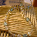 Collana con cristalli di Boemia trasparente e azzurri e perline dorate