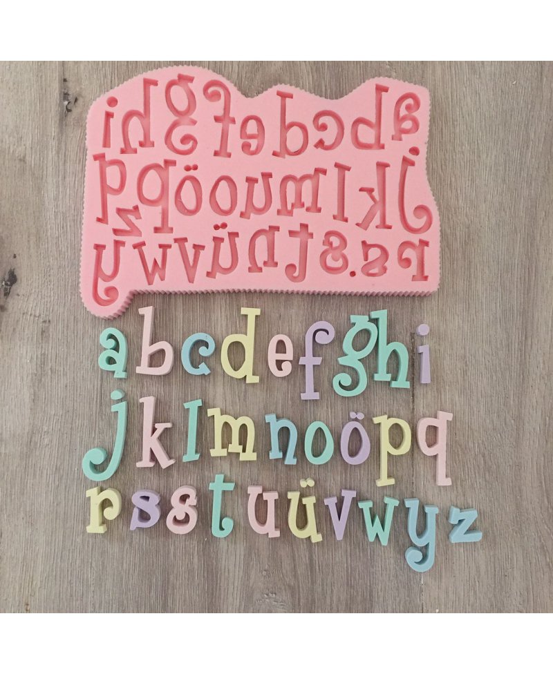 Stampo alfabeto lettere per gesso e resina