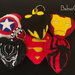 Avengers logo, avengers portachiavi, loghi supereroi, avengers infinity war, batman, Captain America, Spiderman, superman, Ironman