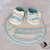 Cake topper scarpette con base personalizzata battesimo e nome per bimbo 