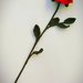 Rosa rossa all'uncinetto - stelo 40 cm