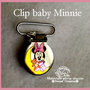 Clip in metallo Baby Minnie con orsacchiotto