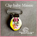 Clip in metallo Baby Minnie con orsacchiotto