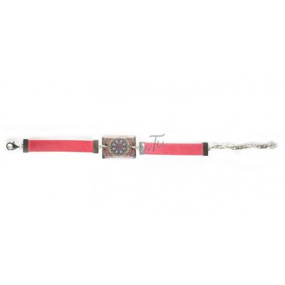 BRACCIALI IN VERA PELLE ARGENTO 925 PLACCATO ORO E PORCELLANA BRACCIALI IN VERA PELLE ARGENTO 925 PLACCATO ORO E PORCELLANA
