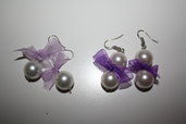 orecchini perle e fiocchi