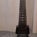 Tour Eiffel 3d intagliata nel compensato e dipinta a mano