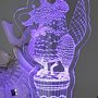 Lampada led in plexiglass incisione laser