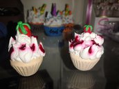 Cup cake in fimo fragoline 
