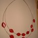 Collana con murrine rosse