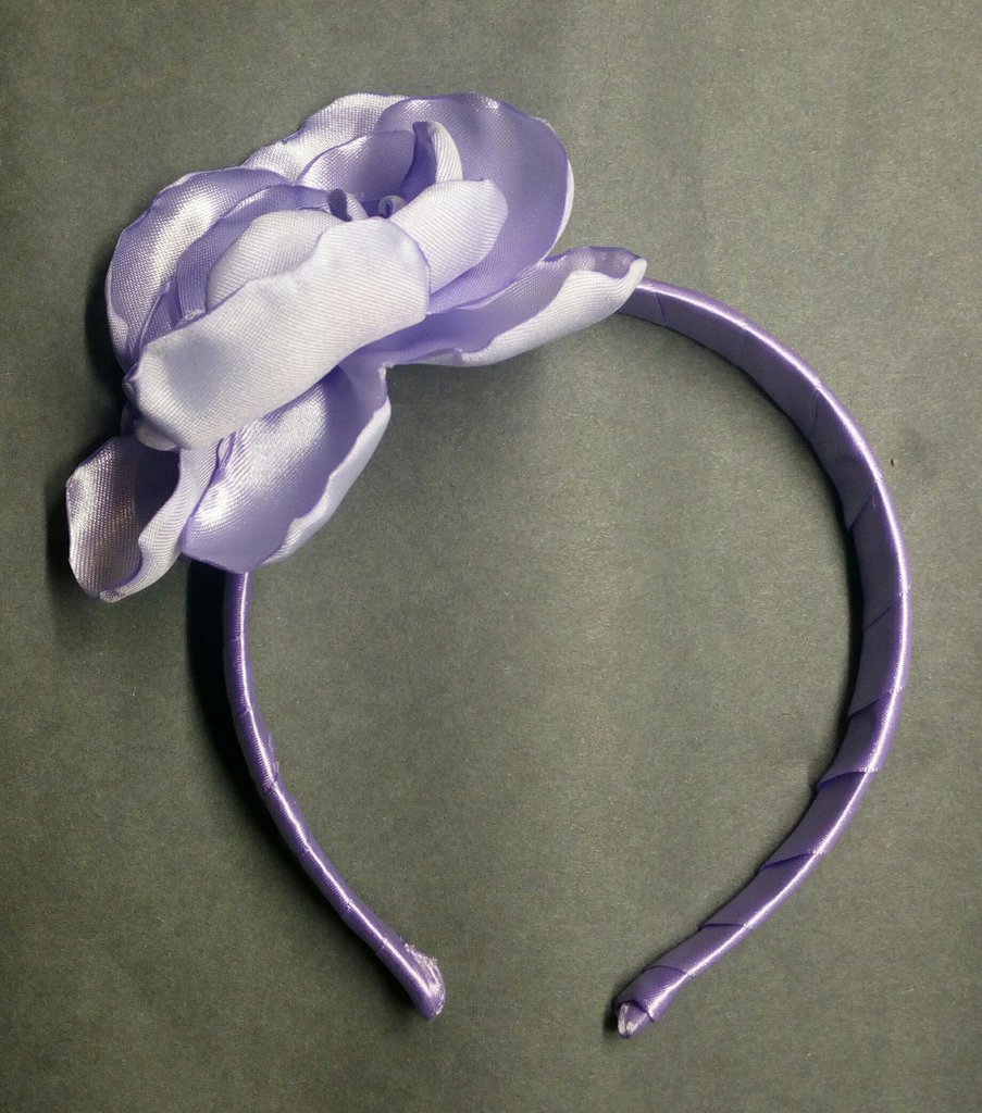 Cerchietto Per Capelli Con Fiocco Grande Viola/Lilla Per Bambine E Ragazze - Accessorio Per Festa E Quotidiano