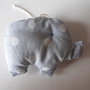 Bomboniera/segnaposto: Cuscinetto per confetti Elefantino in piquet imbottito