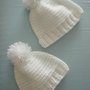 Cappellino neonato con ponpon