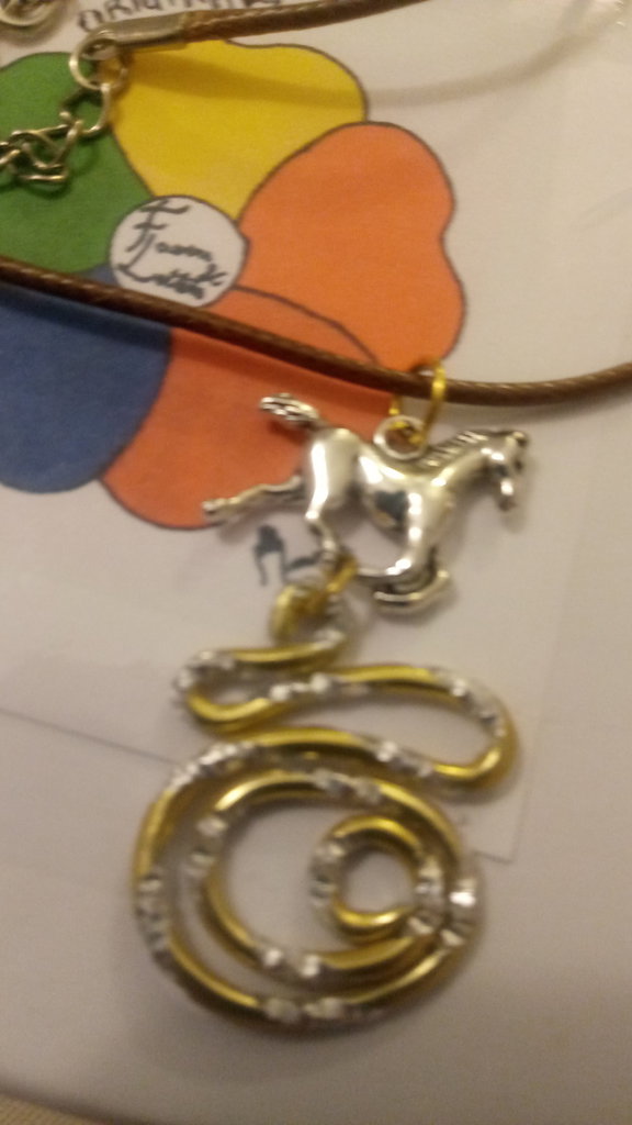 Portachiavi cavallo a dondolo giostra personalizzato in plexiglass