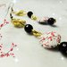 Orecchini wire e perle di carta-orecchini da donna-orecchini pendenti-orecchini riciclati-orecchini grandi