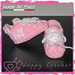 SCARPINE DA CULLA NEONATO BIMBA SPORTIVE STILE ADIDAS ROSA PERSONALIZZABILI