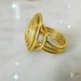 Anello wire,anello a spirale,gioielli minimal,gioielli alluminio,regalo donna,gioielli donna,anello fatto a mano,anello dorato