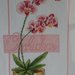 Ricamo a mano punto croce orchidea rosa vaso fiori quadro arredamento casa cross