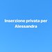 Inserzione privata per Alessandra