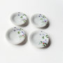 4 piattini per miniature decorati - 4 pcs miniature plates