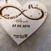 Cuore in legno matrimonio 