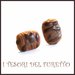 Orecchini lobo " Cioccolato  saccottini  " brioche  fimo cernit premo idea regalo dolcetti miniatura cibo biscotto  pasticcino bambina regalo barista  