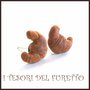 Orecchini lobo " Croissant   " brioche  fimo cernit premo idea regalo dolcetti colazione  miniatura cibo biscotto  pasticcino bambina regalo barista  