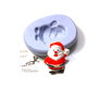 Babbo Natale-Stampo in Silicone-Stampi Silicone-Stampo per il Fimo-Stampini per il Fimo-Stampo-Stampi-Silicone-Resina-Gesso-Sapone-Fimo-Fatto a Mano-Made in Italy-ST359