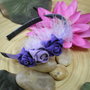 Purple and Lilac zipper Hairband - cerchietto