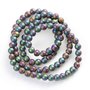 Bis? Filo  di 90 Perle perline multicolore 4mm  decorazioni Accessori bigiotteria, orecchini, bracciali, collane