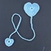 Segnalibro cuore in cotone all’uncinetto – idea regalo - San Valentino - amore - amicizia
