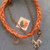 UN MULTIGIOIELLO NECKLACE, BRACCIALE,  CIONDOLO ... *ORANGE* - Non più disponibile