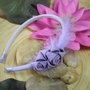 Lilac zipper Hairband - cerchietto