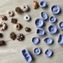 Stampi per fimo biscotti in miniatura per realizzare charms per gioielli e orecchini in lotto 14pz