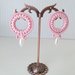 Orecchini in soutache "Pink Romantic"