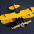 Puzzle 3 d aereo biplano in legno colorato