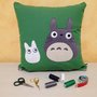 Fodera cuscino ispirata a Totoro del film Il mio vicino Totoro