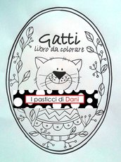 Libro per bambini da colorare PDF - Gatti